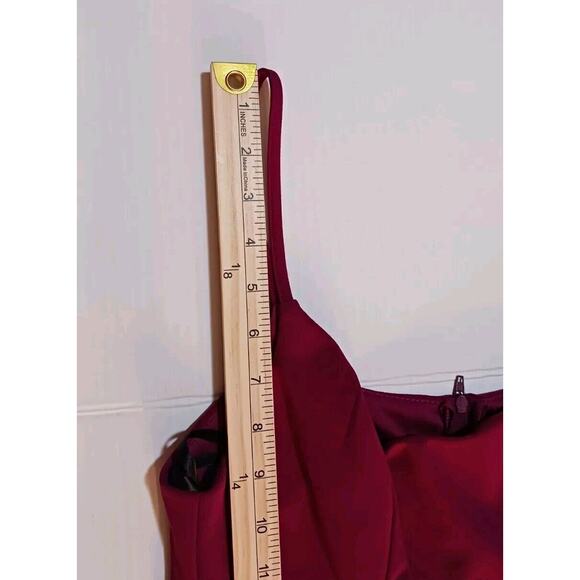 B. Smart Juniors Size 9 Magenta Spaghetti Strap Rhinestones Dress Pink NWT *FLAW - Picture 7 of 11